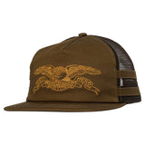 ANTIHERO Basic Eagle Snapback Hat Brown/Medium Brown Men's Hats Antihero 