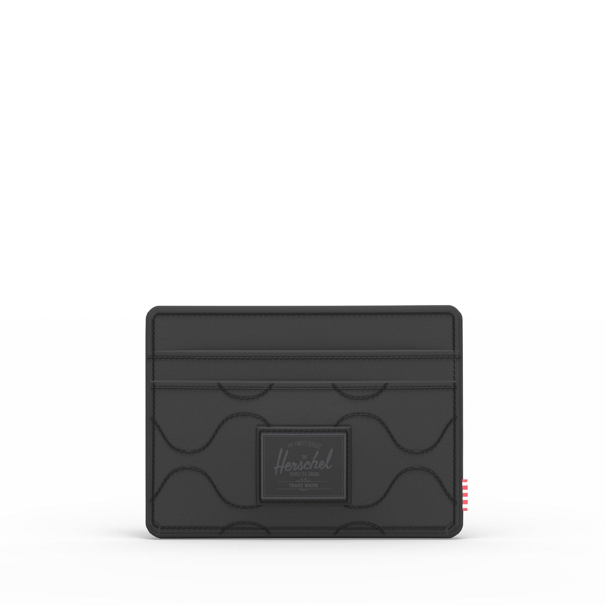 HERSCHEL Quilted Charlie Cardholder Wallet Black Tonal Men's Wallets Herschel Supply Company 