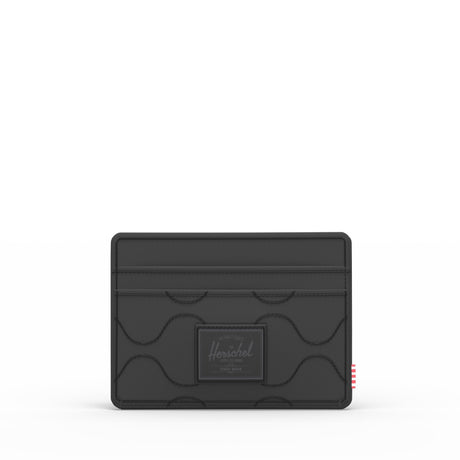 HERSCHEL Quilted Charlie Cardholder Wallet Black Tonal Men's Wallets Herschel Supply Company 