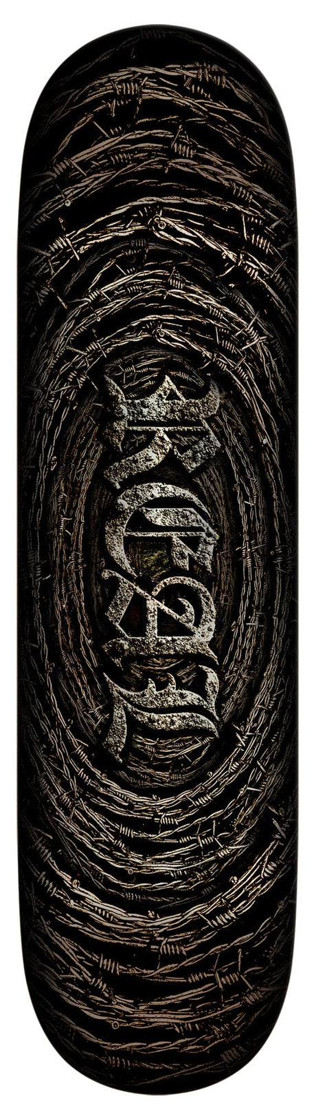 REAL Team Barbed Wire Foil Oval 8.5 Skateboard Deck Skateboard Decks Real 