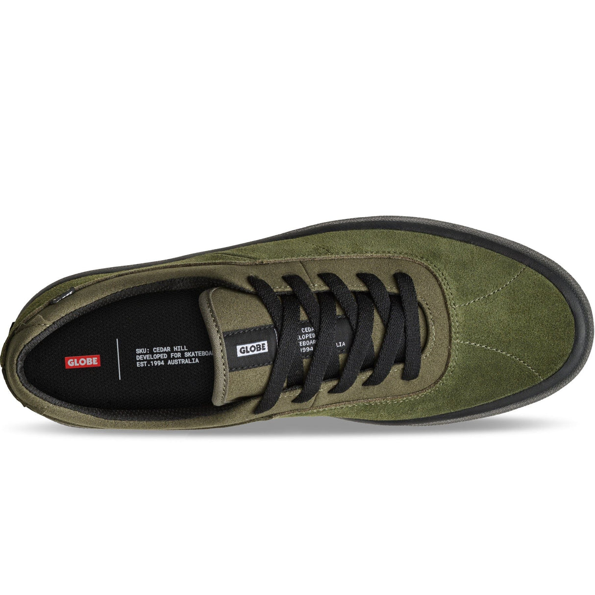 GLOBE Melbek Shoes Olive/Black Men's Skate Shoes Globe 