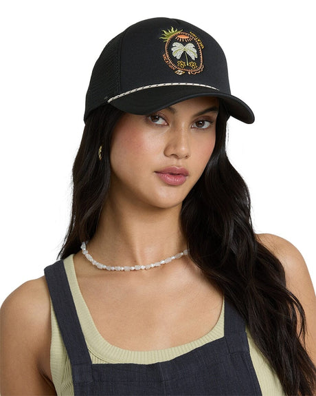 BILLABONG Women's Grandpa Trucker Hat Off Black Women's Hats Billabong 