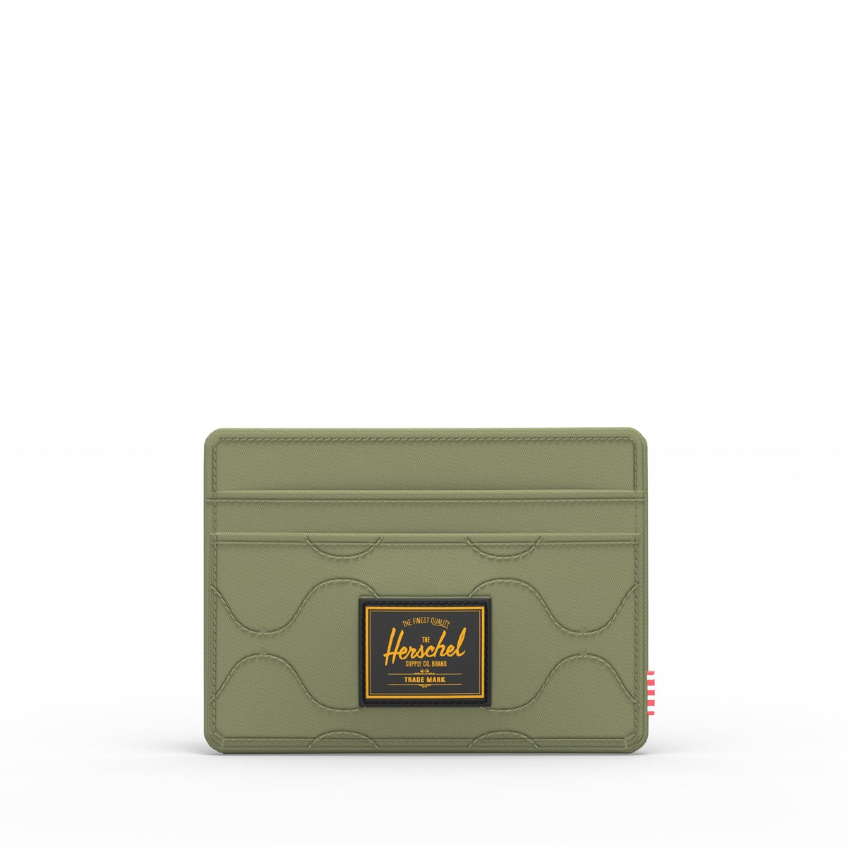 HERSCHEL Quilted Charlie Cardholder Wallet Loden Green Tonal Men's Wallets Herschel Supply Company 
