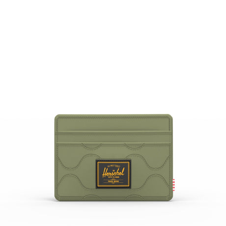HERSCHEL Quilted Charlie Cardholder Wallet Loden Green Tonal Men's Wallets Herschel Supply Company 