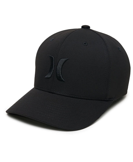 HURLEY H2O-Dri Tideline FlexFit Hat Black Men's Hats Hurley 