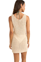RHYTHM Women's Maddie Knit Scoop Neck Mini Dress Cream Women's Dresses Rhythm 
