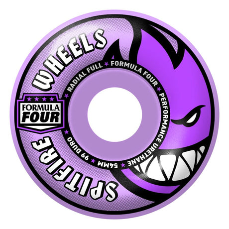 SPITFIRE Team Colours F4 99 Radial Full 54mm Skateboard Wheels Skateboard Wheels Spitfire 