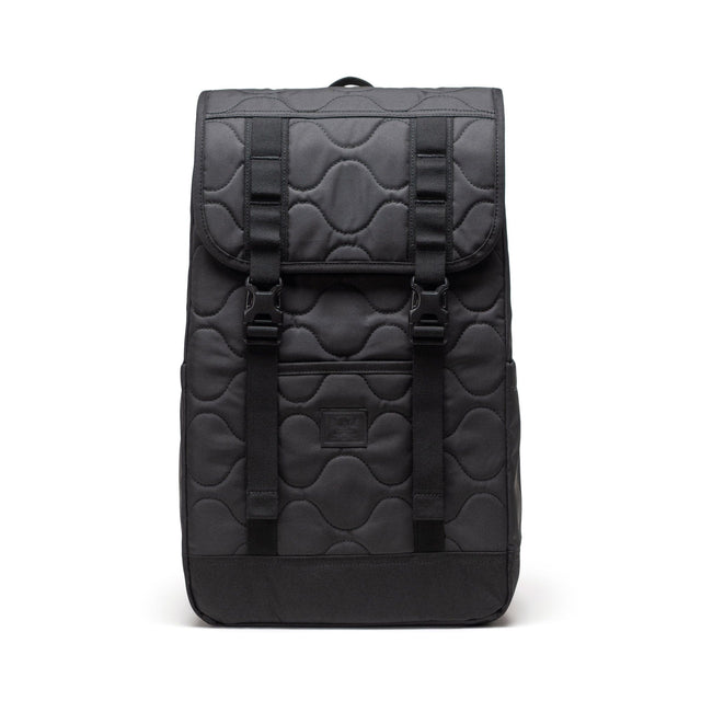 HERSCHEL Quilted Retreat Backpack Black Tonal Backpacks Herschel Supply Company 