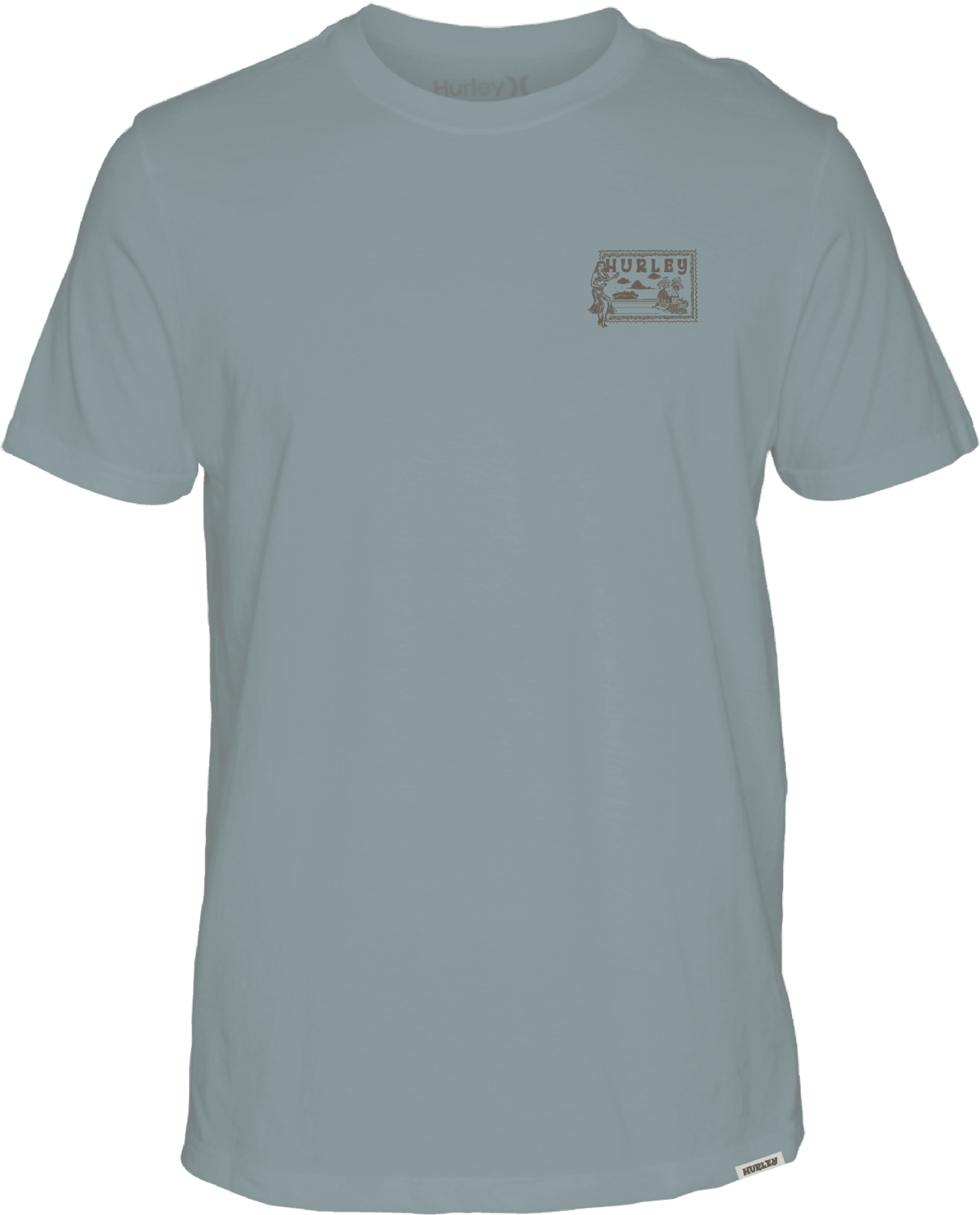 HURLEY Hula T-Shirt Worker BLue Men's Short Sleeve T-Shirts Hurley 