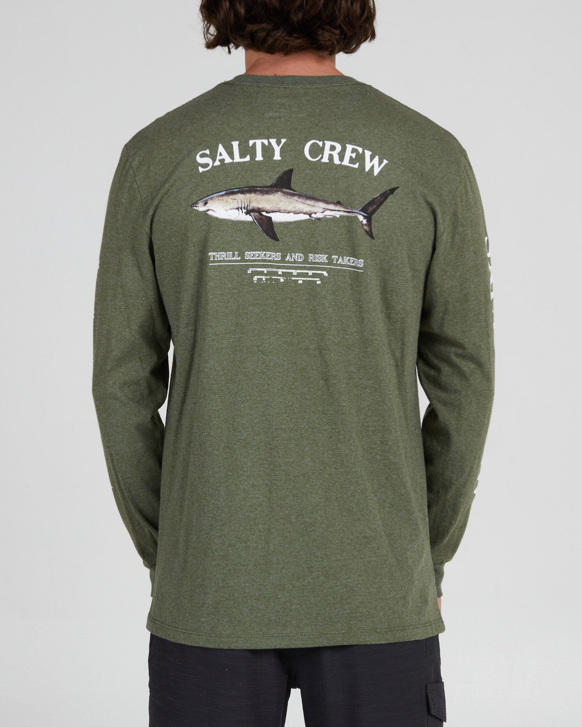SALTY CREW Bruce Long Sleeve T-Shirt Forest Heather Men's Long Sleeve T-Shirts Salty Crew 
