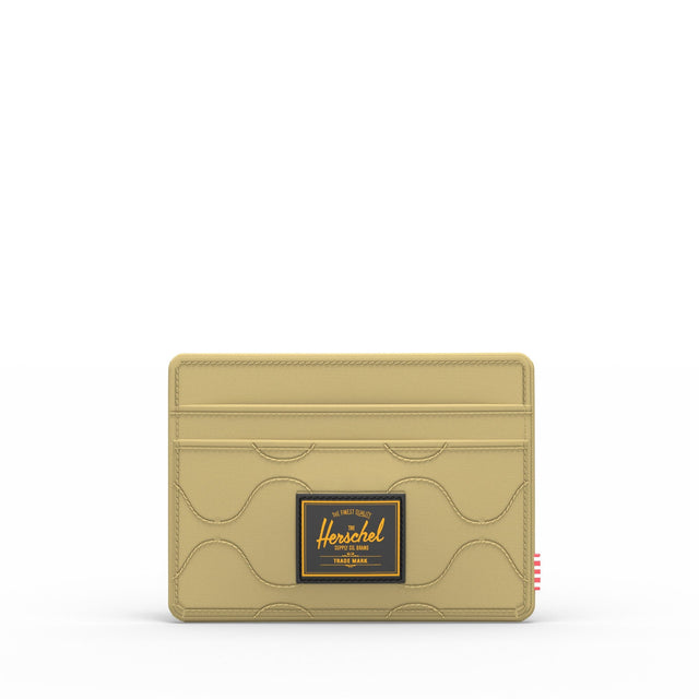 HERSCHEL Quilted Charlie Cardholder Wallet Khaki Tonal Men's Wallets Herschel Supply Company 