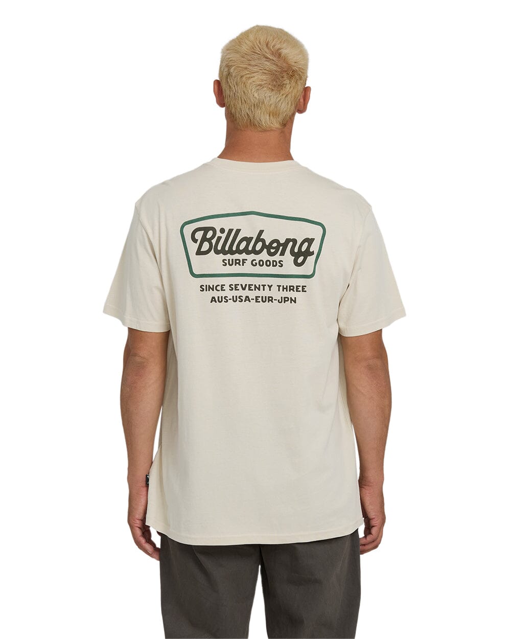 BILLABONG Off Duty Premium T-Shirt Oatmeal Men's Short Sleeve T-Shirts Billabong 