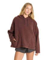 BILLABONG Women's Time Out Sherpa Hoodie Espresso Women's Sweaters Billabong 