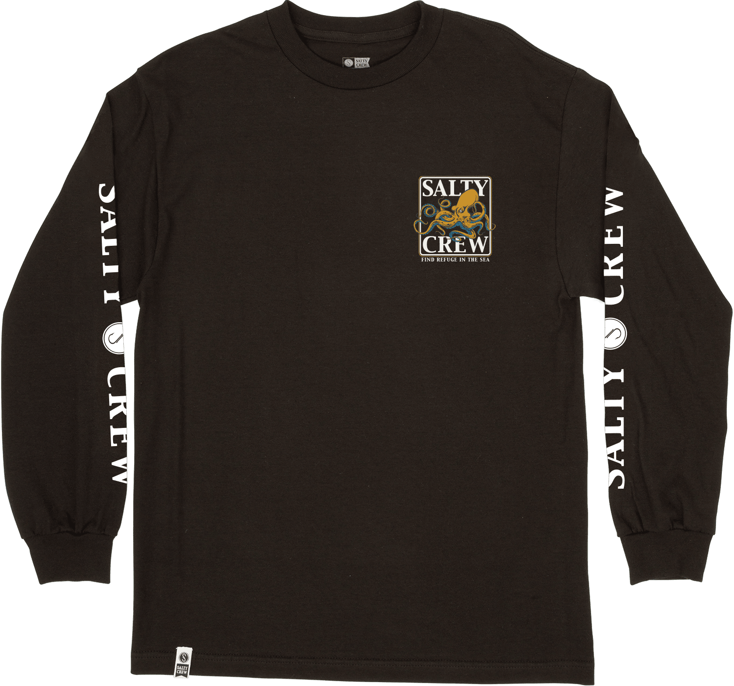 SALTY CREW Ink Slinger Long Sleeve T-Shirt Black Men's Long Sleeve T-Shirts Salty Crew 