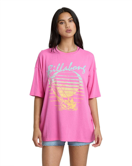 BILLABONG Women's Every High Tide T-Shirt Guava Women's Short Sleeve T-Shirts Billabong 