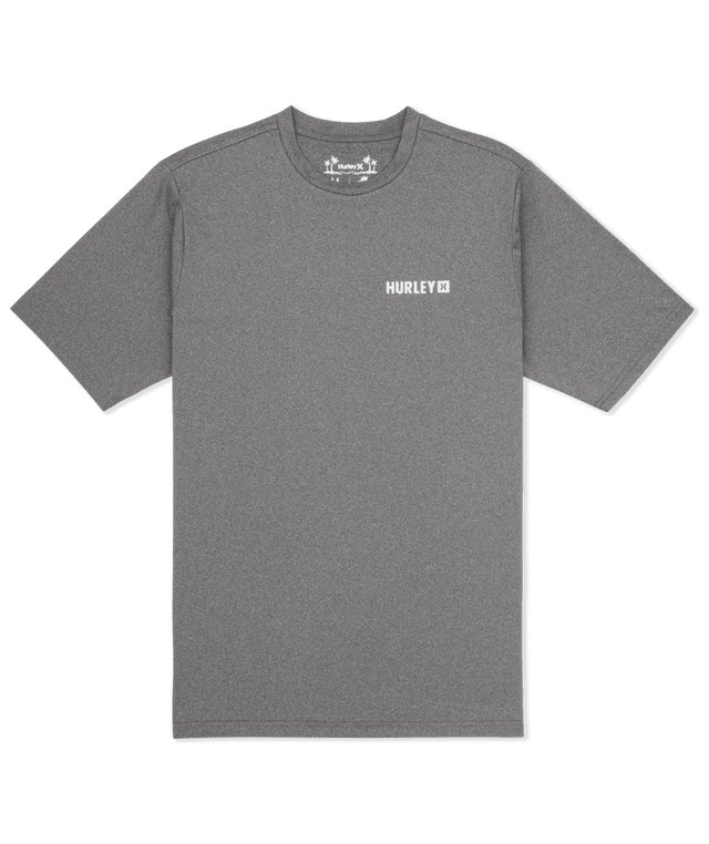 HURLEY Hybrid UPF T-Shirt Ion Grey Heather Men's Short Sleeve T-Shirts Hurley 