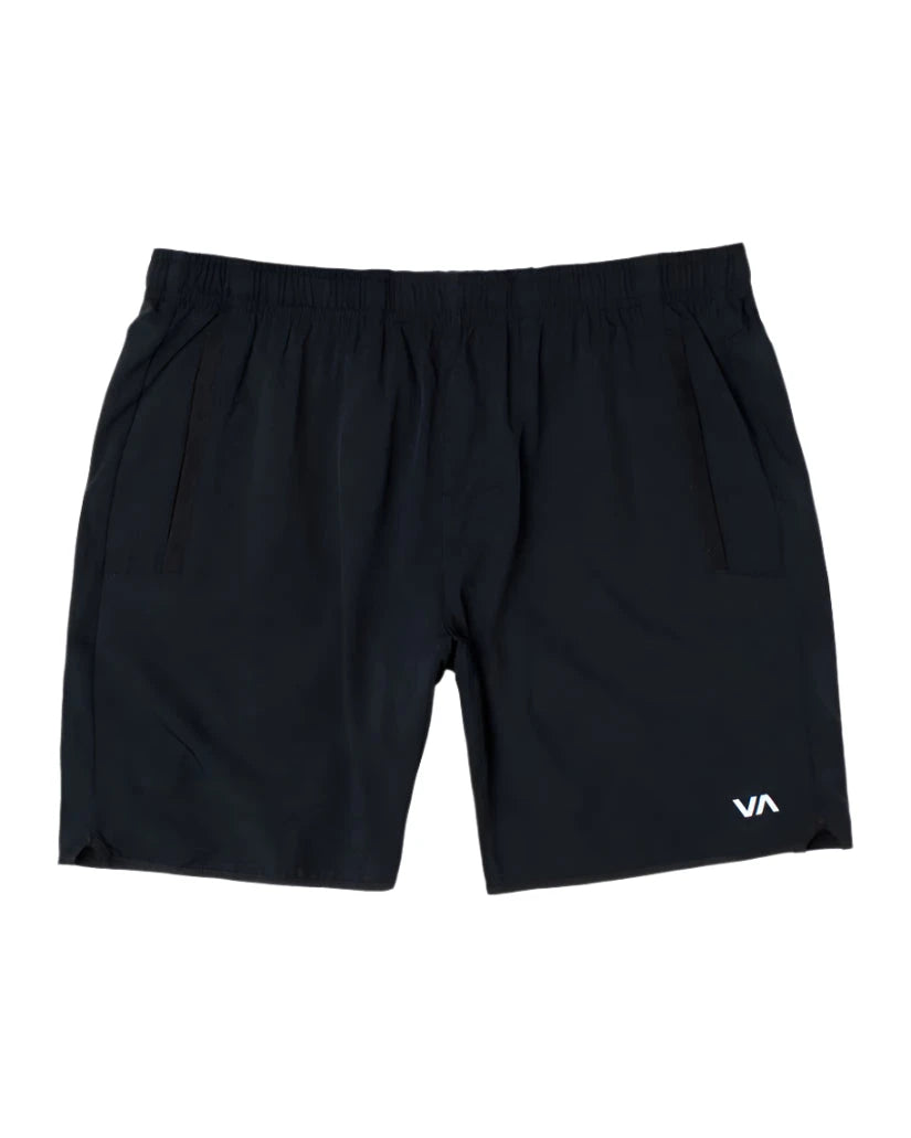 RVCA Yogger Stretch Athletic Shorts Black Men's Walkshorts RVCA 