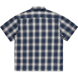 VANS Nick Michel Woven Short Sleeve Button Up Shirt Dress Blues Men's Short Sleeve Button Up Shirts Vans 