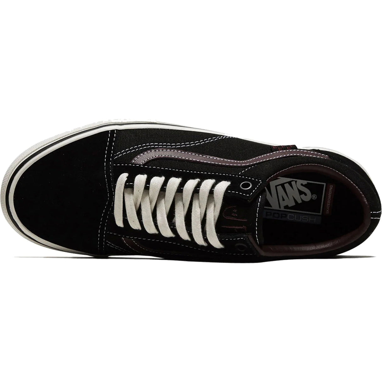 VANS Women's Jill Perkins Skate Old Skool Shoes Black/Burgundy Women's Skate Shoes Vans 