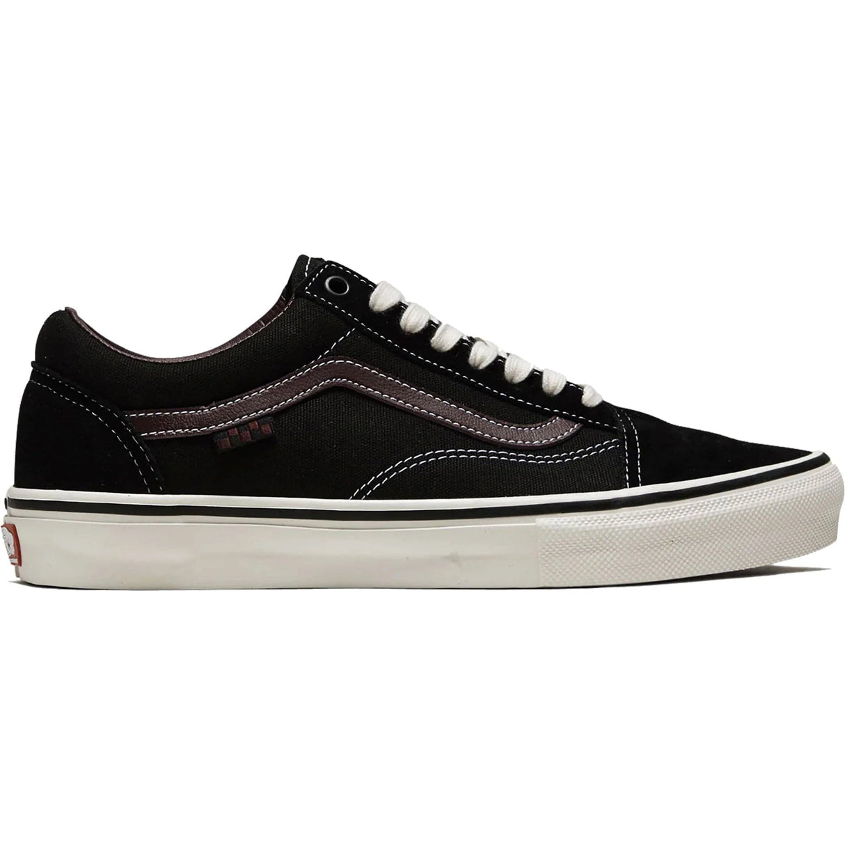 VANS Women's Jill Perkins Skate Old Skool Shoes Black/Burgundy Women's Skate Shoes Vans 