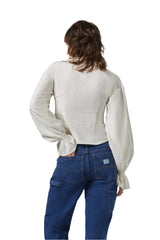 BRIXTON Women's The Meadow Blouse Off White Women's Blouses Brixton 