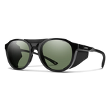 SMITH Venture Black - ChromaPop Grey Green Polarized Sunglasses Sunglasses Smith 