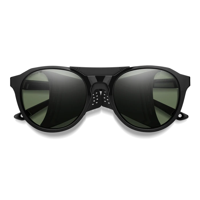 SMITH Venture Black - ChromaPop Grey Green Polarized Sunglasses Sunglasses Smith 