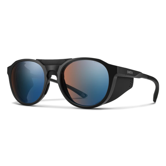 SMITH Venture Matte Black - ChromaPop Glacier Photochromic Copper Mirror Sunglasses Sunglasses Smith 