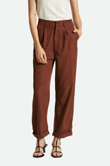 BRIXTON Women's Victory Trouser Pant Sepia Women's Pants Brixton 