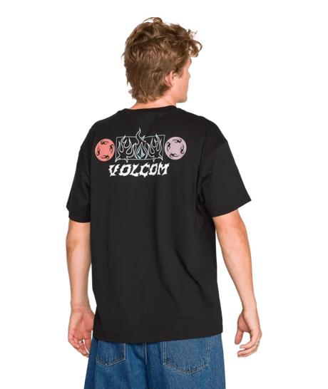 VOLCOM Blaster T-Shirt Black Men's Short Sleeve T-Shirts Volcom 