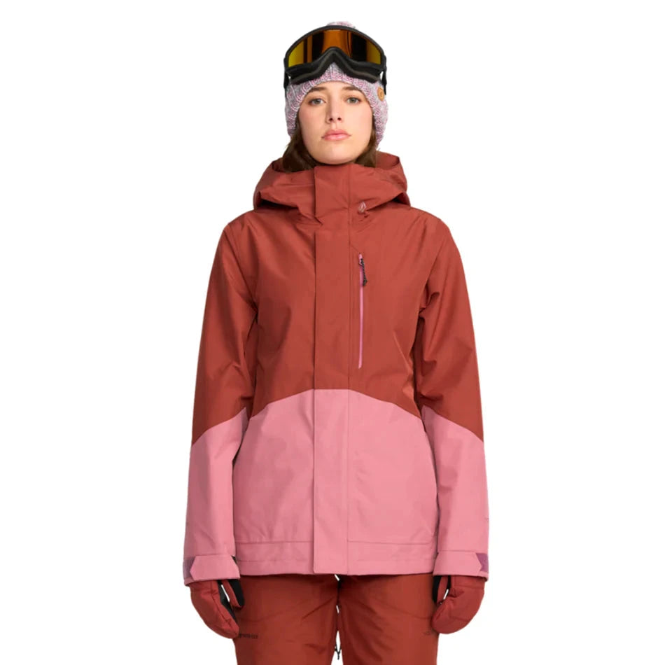 VOLCOM Women's V.Co Tech Eras GORE-TEX Insulated Snow Jacket Henna 2026 Women's Snow Jackets Volcom 
