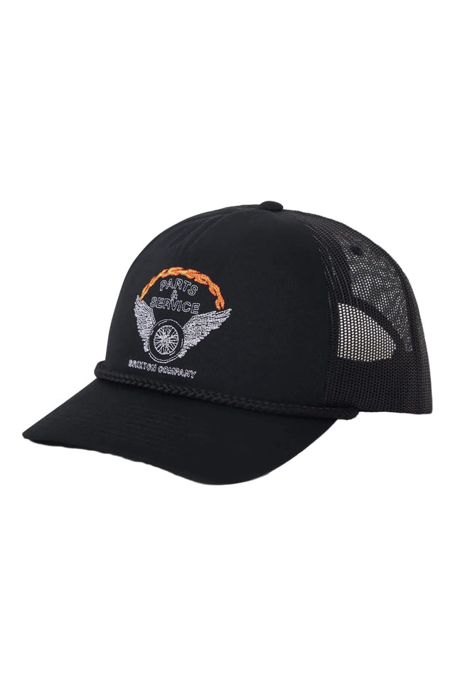 BRIXTON Leeway Trucker Hat Black/Black Men's Hats Brixton 