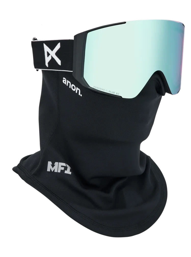 ANON Sync Black - Perceive Variable Blue + Perceive Cloudy Pink + MFI Face Mask Snow Goggle Snow Goggles Anon 