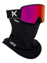 ANON M6 Black - Perceive Sunny Red + Perceive Cloudy Burst + Facemask Snow Goggle Snow Goggles Anon 