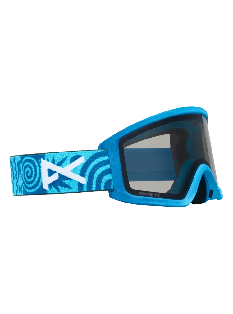 ANON Tracker 2.0 Island Blues - Smoke + Face MFI Face Mask Youth Snow Goggle Snow Goggles Anon 