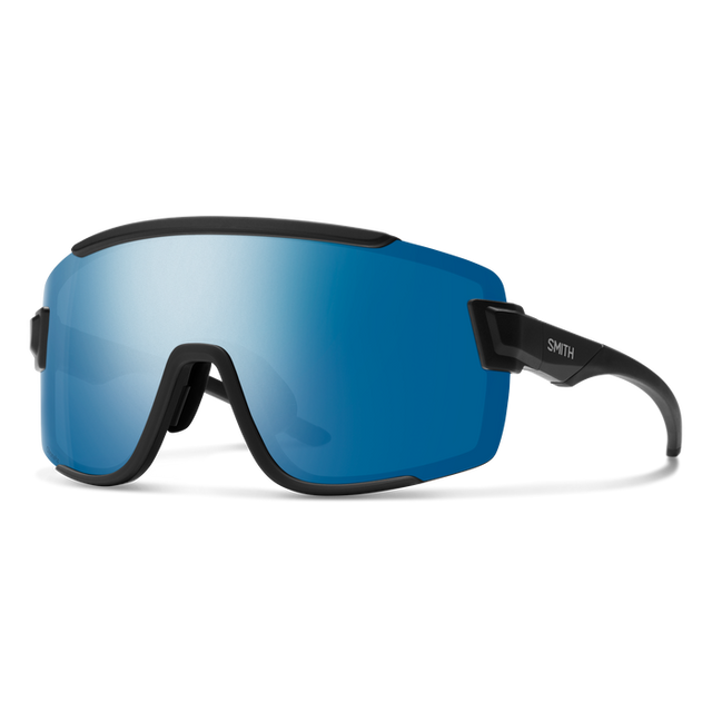 SMITH Wildcat Matte Black - Chromapop Polarized Blue Mirror Sunglasses Sunglasses Smith 