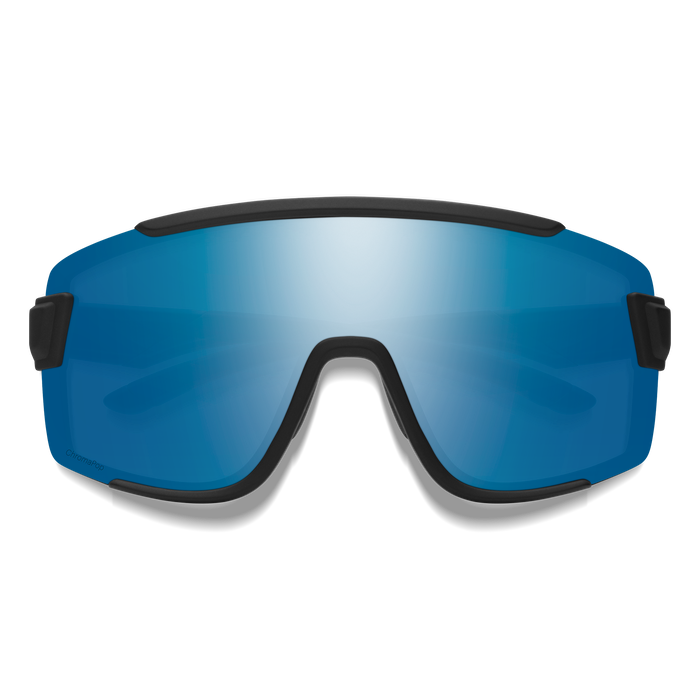 SMITH Wildcat Matte Black - Chromapop Polarized Blue Mirror Sunglasses Sunglasses Smith 