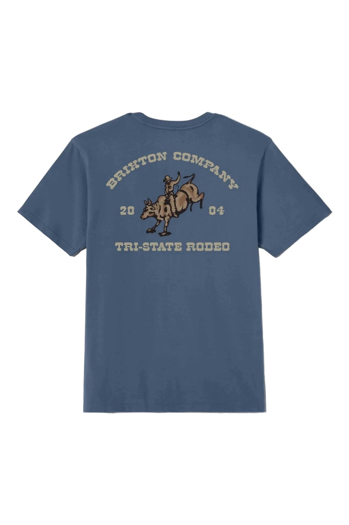 BRIXTON Danforth T-Shirt Harbor Blue Men's Short Sleeve T-Shirts Brixton 