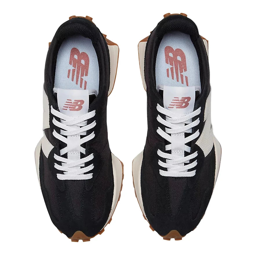 NEW BALANCE Women's 327 Shoes Black/NB 103 White/Mineral Red Women's Skate Shoes New Balance 