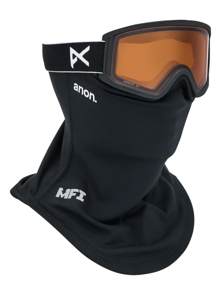 ANON Tracker 2.0 Black - Amber + Face MFI Face Mask Youth Snow Goggle Snow Goggles Anon 