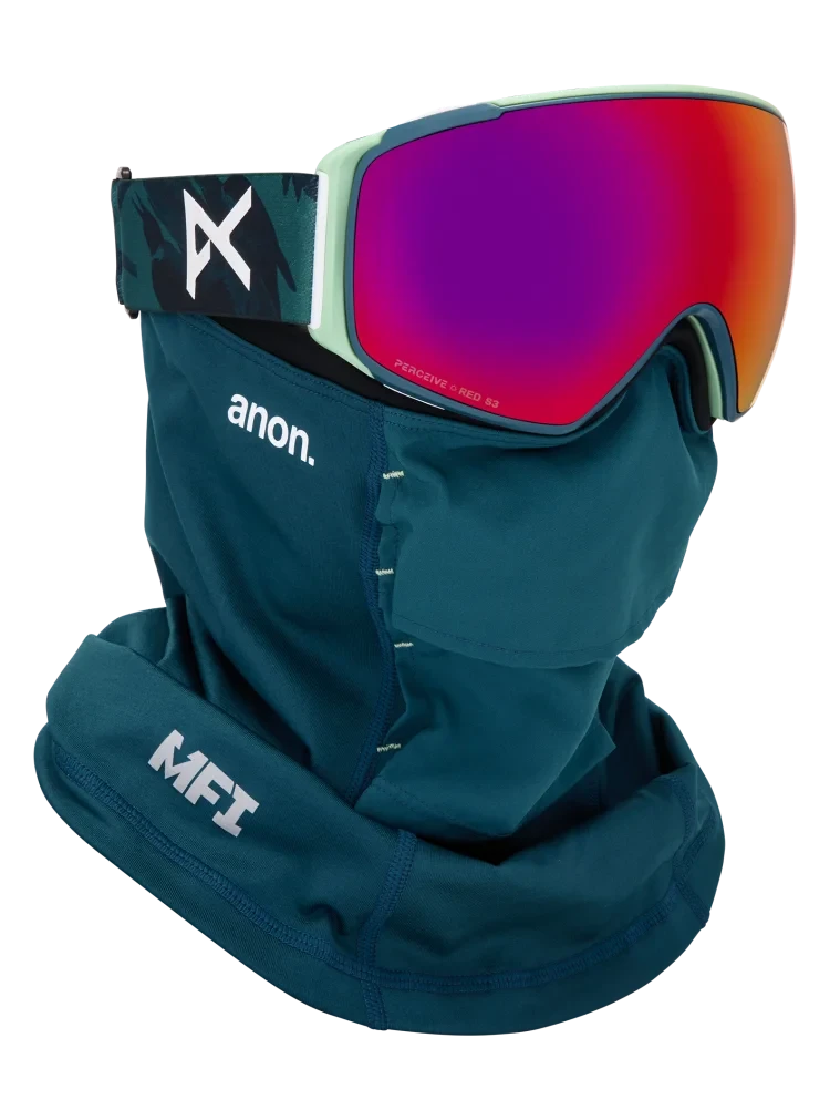 ANON M4S Toric Family Tree - Perceive Sunny Red + Perceive Cloudy Burst + MFI Face Mask Snow Goggle Snow Goggles Anon 