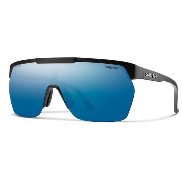 SMITH XC Matte Black Chromapop - Polarized Blue Mirror Sunglasses Sunglasses Smith 