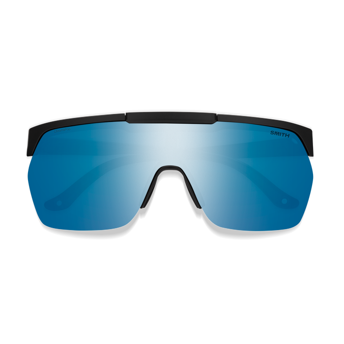 SMITH XC Matte Black Chromapop - Polarized Blue Mirror Sunglasses Sunglasses Smith 