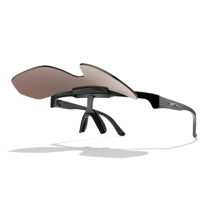 SMITH XC Matte Black Chromapop - Polarized Blue Mirror Sunglasses Sunglasses Smith 