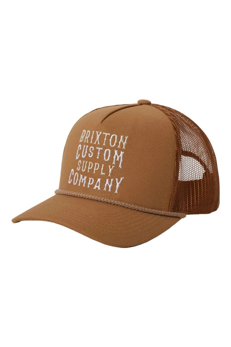 BRIXTON Wheaton Netplus Trucker Hat Copper/Copper Men's Hats Brixton 