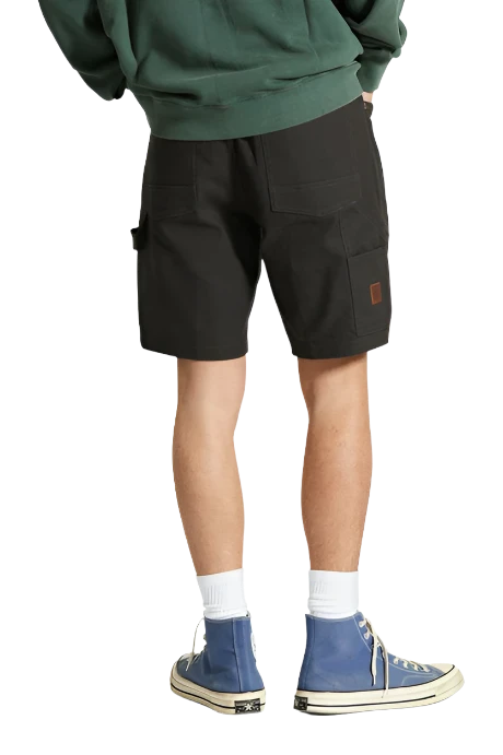 BRIXTON Builders Carpenter Short Washed Black Men's Walkshorts Brixton 