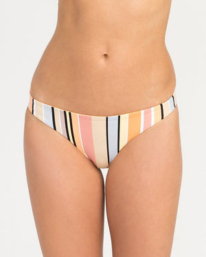 RVCA Horizon Reversible Stripe Medium Bikini Bottom WOMENS APPAREL - Women's Swimwear Bottoms RVCA 
