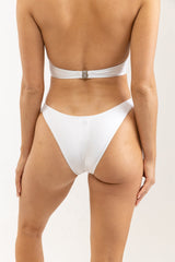 RHYTHM Pearl Hi Cut Bikini Bottom Women's Ivory Women's Bikini Bottoms Rhythm 