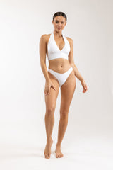 RHYTHM Pearl Hi Cut Bikini Bottom Women's Ivory Women's Bikini Bottoms Rhythm 