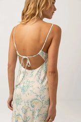 RHYTHM Women's Cairo Bias Cut Midi Dress Blue Women's Dresses Rhythm 